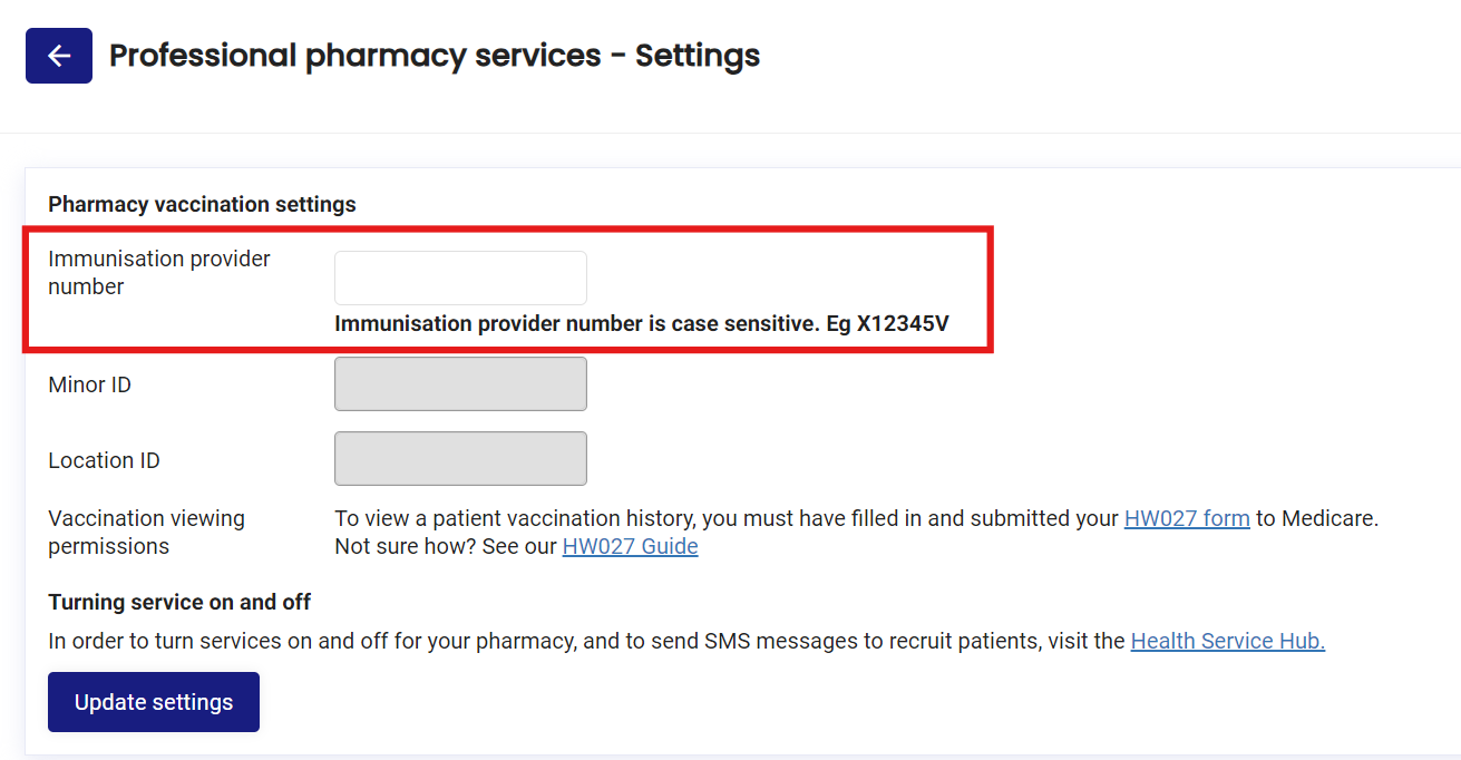 Immunisation Provider number AIR.png