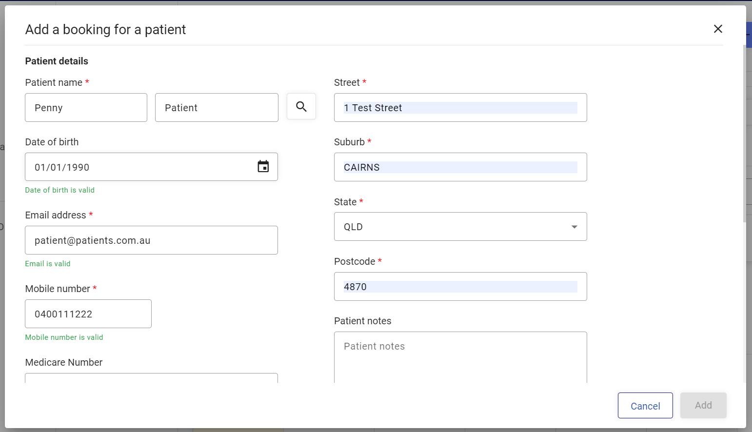 Bookings - Patient details.png