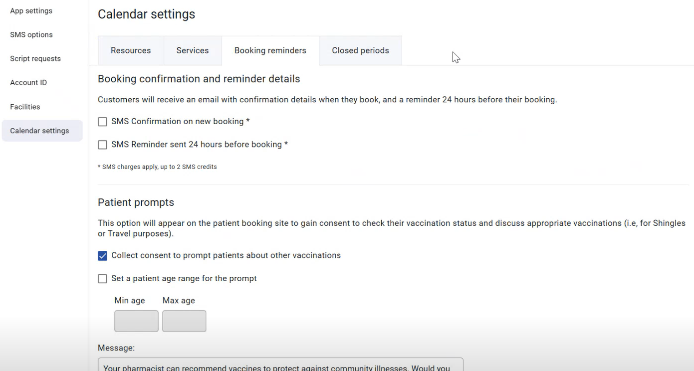 Booking reminders Calendar settings.png