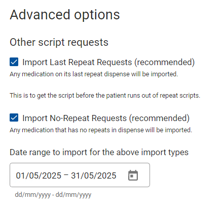 Advanced options last repeat no repeat import date range.png